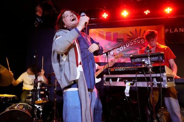 Willem Smit from the band Personal Trainer performs during The New Colossus Festival on Friday, March 7, 2025, in New York. (Photo by Charles Sykes/Invision/AP)