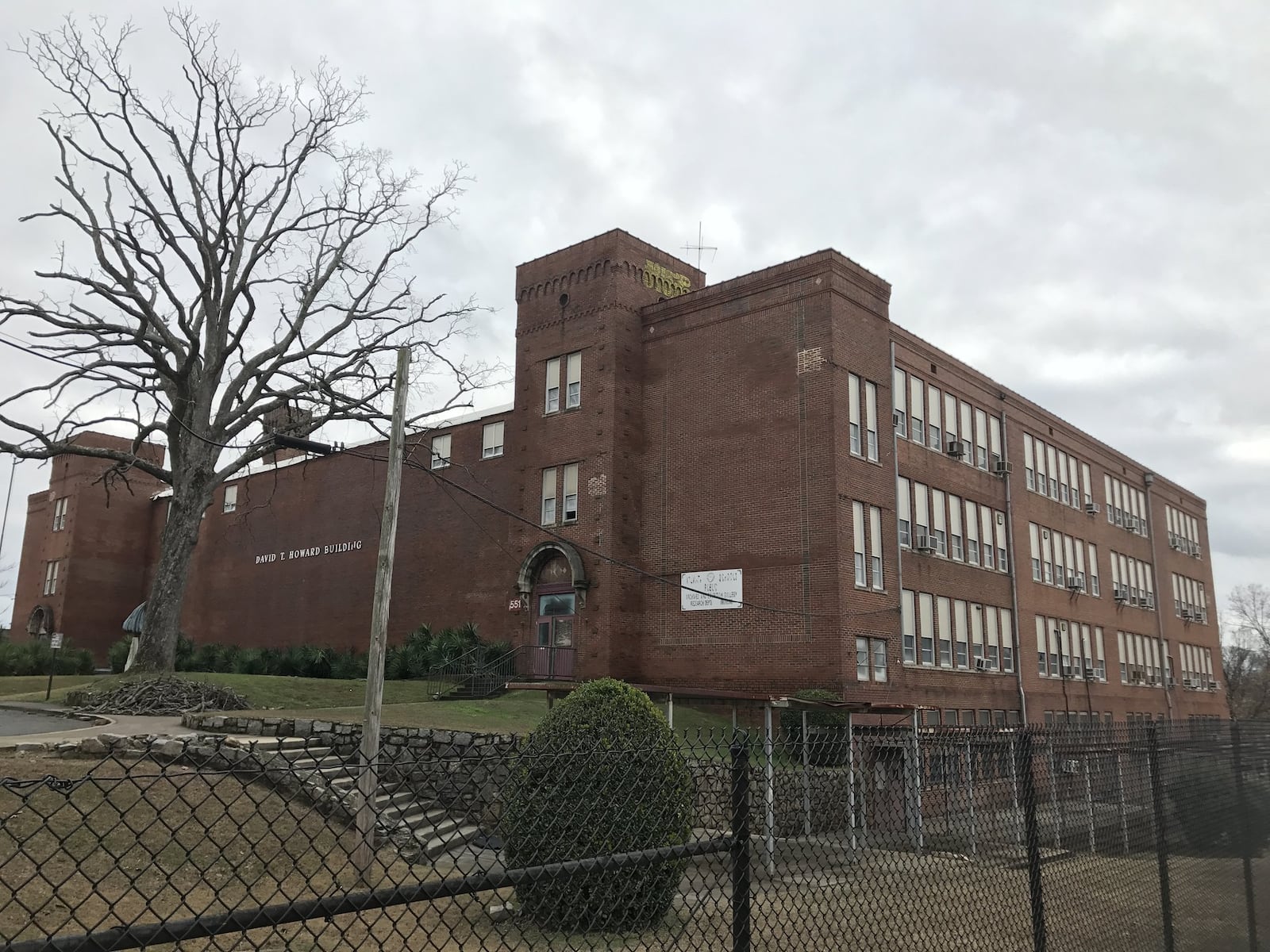 The David T. Howard School building, named after the former slave and businessman who donated the land, is shown in this photograph taken on Jan. 10, 2018. Vanessa McCray/AJC