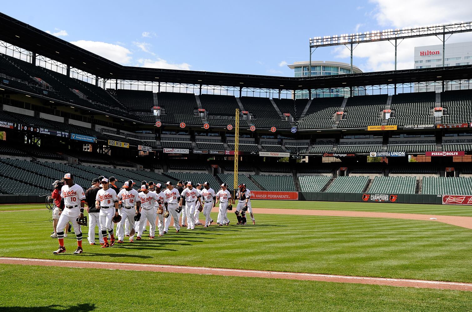 First game in major league history played behind closed doors