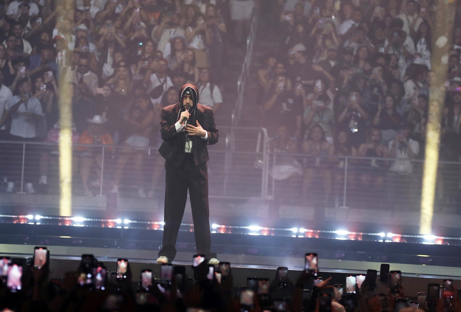 Puerto Rican superstar Bad Bunny rocked sold out State Farm Arena on Tuesday, May 14, 2024 on his Most Wanted Tour.
Robb Cohen for the Atlanta Journal-Constitution