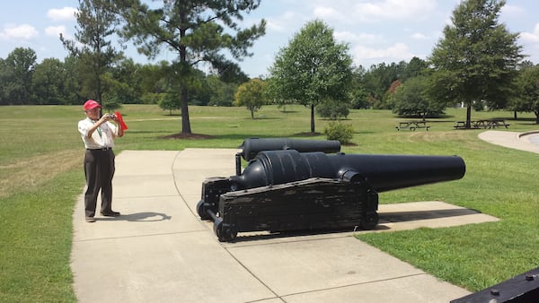 Bill Jackson at the Civil War Naval Museum in Columbus in August 2016. Jackson and Russell Spornberger took many day trips around Atlanta and beyond, visiting museums, historical sites and parks. They shared a common interest in American history. Courtesy of Russell Spornberger.