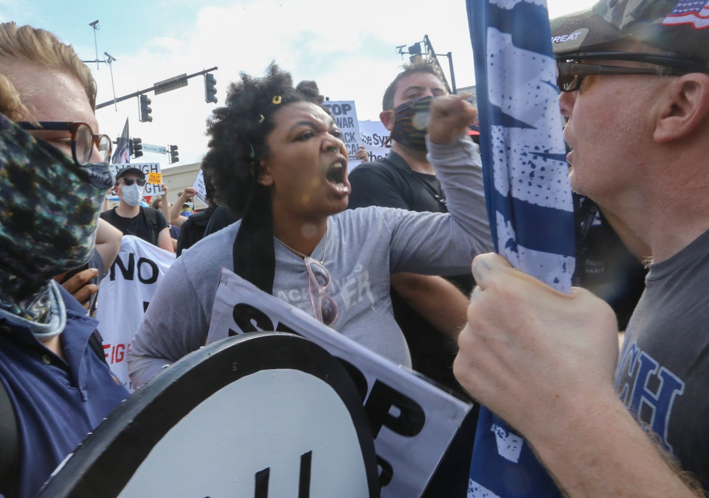 Stone mountain protest