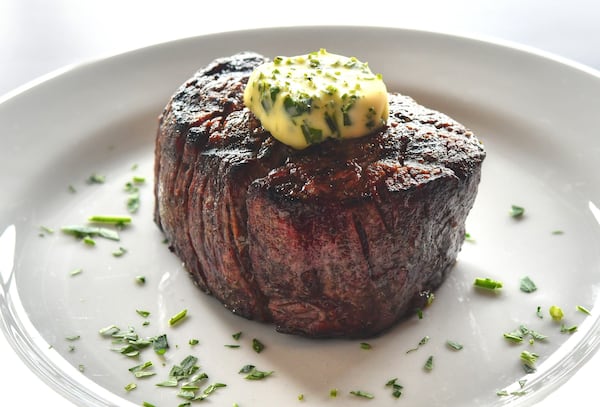 The  12 oz. Filet at Bottles & Bones. CONTRIBUTED BY CHRIS HUNT PHOTOGRAPHY.