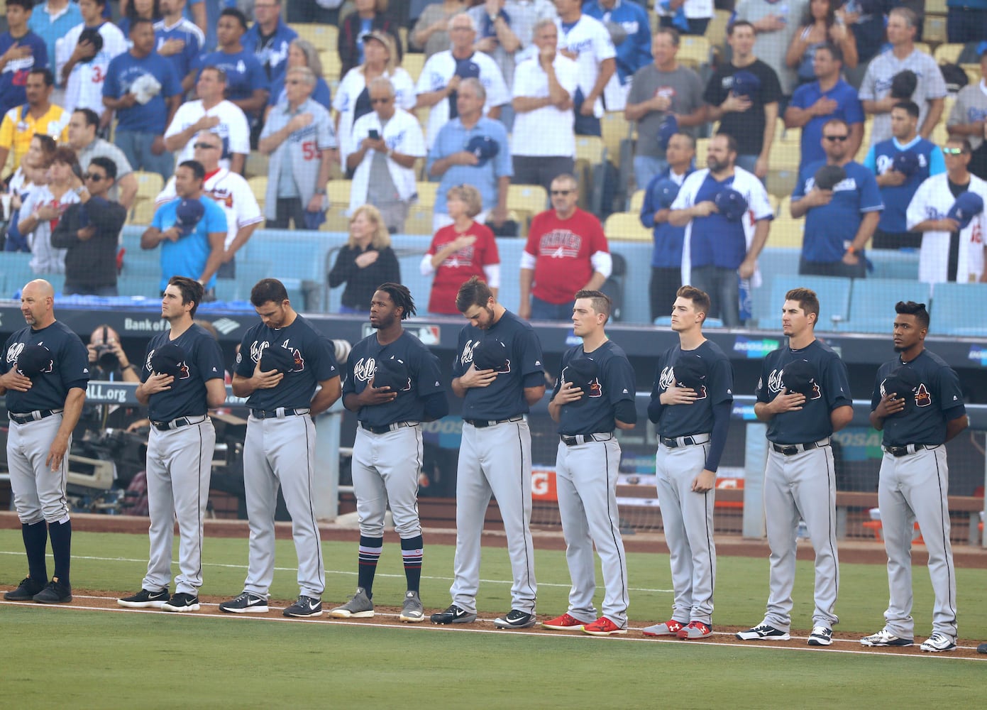 Photos: Braves fall to Dodgers in playoffs opener