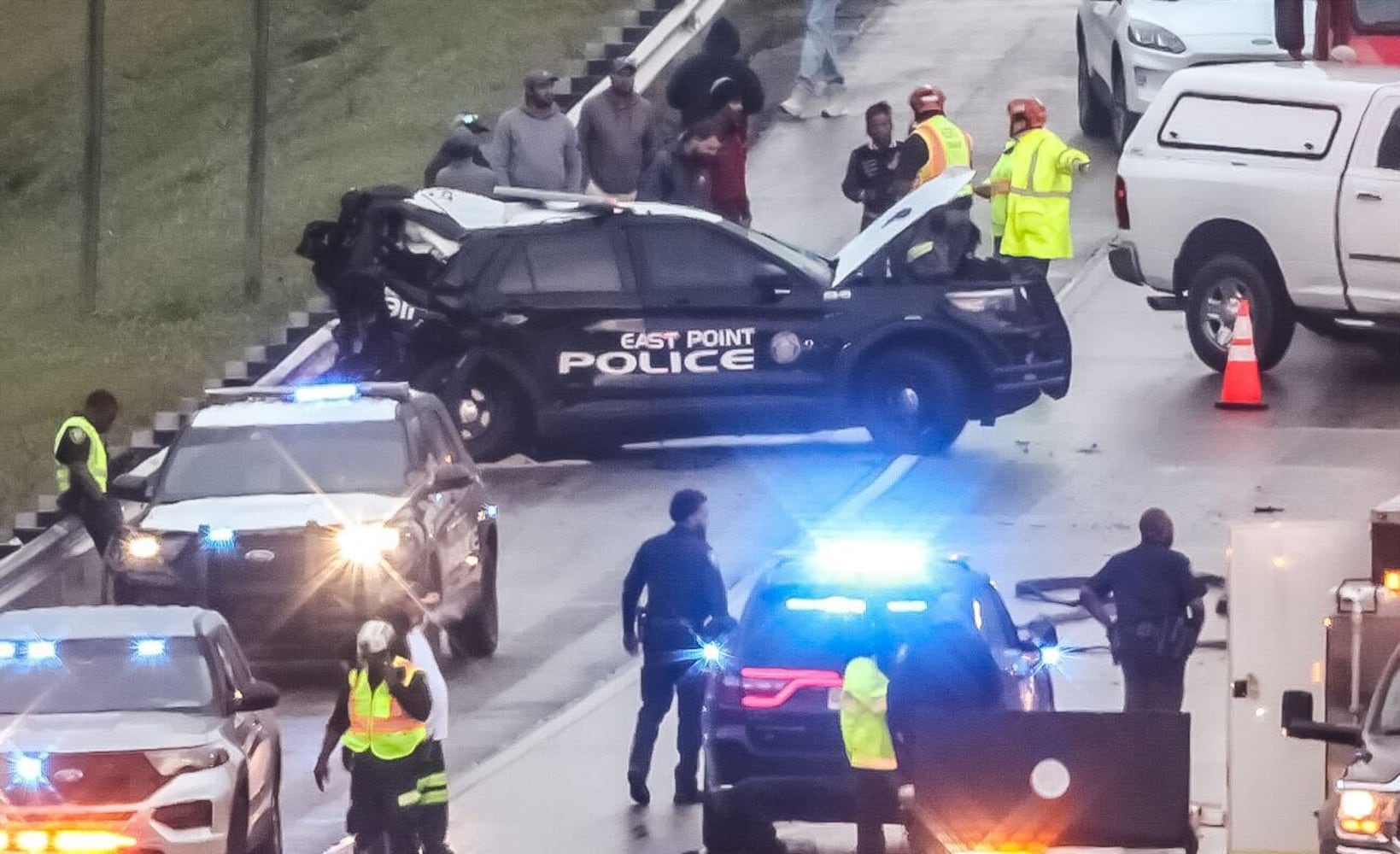 Crash causes miles-long backup on I-285 South near airport