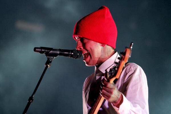 Twenty One Pilots singer Tyler Joseph. (Akili-Casundria Ramsess/Special to the AJC)