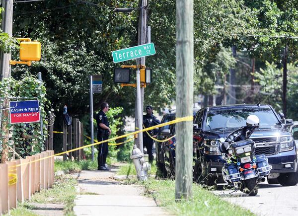 The woman's body was spotted shortly before 10 a.m. Friday near the intersection of Lakewood Avenue and Terrace Way.