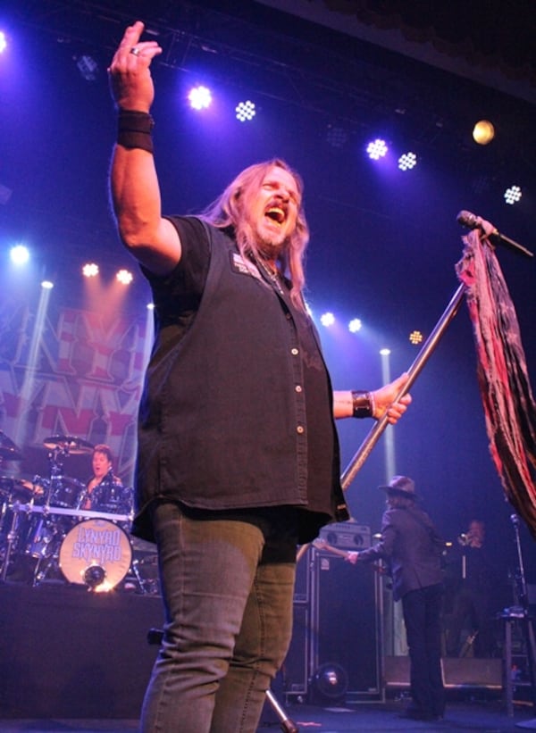  Johnny Van Zant kept the fans rocking. Melissa Ruggieri/AJC