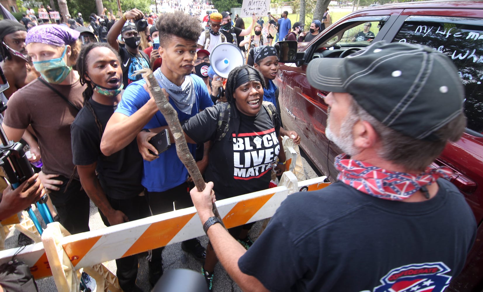 Stone mountain protest