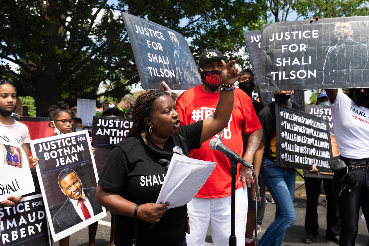 PHOTOS: Protesters gather at Gwinnett Place Mall