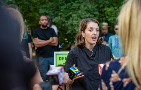 Alex Joseph, a former prosecutor who is working to sue over the land where the new police training center is expected to be built.  Joseph is a legal advisor for the Cop City Vote coalition. (Jenni Girtman for The Atlanta Journal-Constitution)