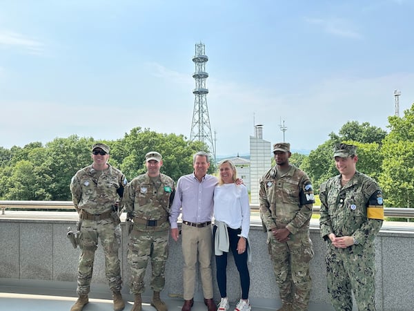 Georgia Gov. Brian Kemp visited the Demilitarized Zone separating the Korean Peninsula this week as part of his 10-day trade mission to South Korea. “We’re on the front lines of democracy versus tyranny,” Kemp told NewsNation of his visit to the DMZ. File. 