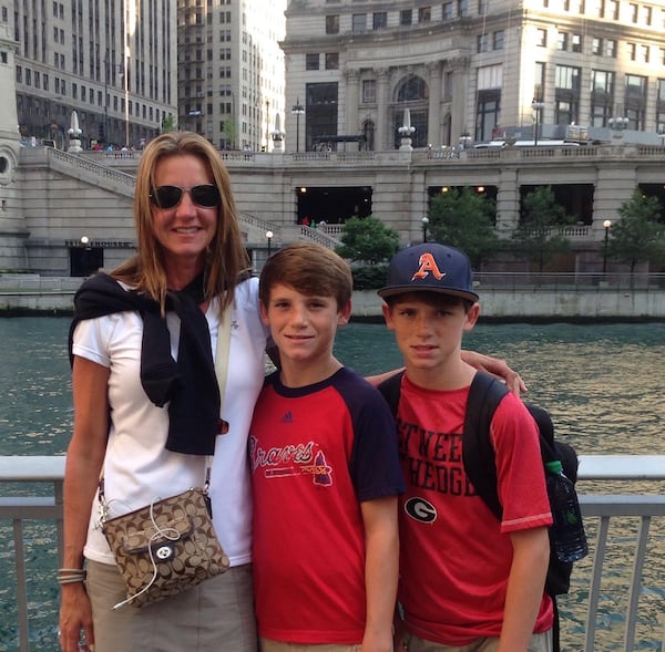 Janet Paulsen with her sons Hunter and Fisher during happier times. CONTRIBUTED