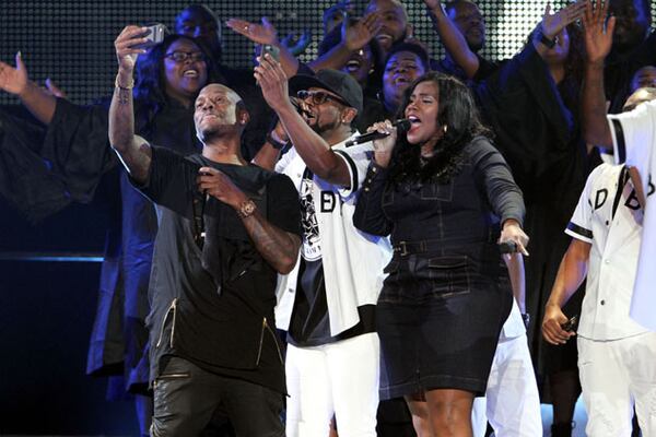 The Bad Boy Family Reunion finale included Faith Evans, Lil Kim, Mase, Mario Winans, French Montana, Carl Thomas and members of 112, Jodeci and the Lox. Photo: Robb Cohen Photography & Video/www.RobbsPhotos.com