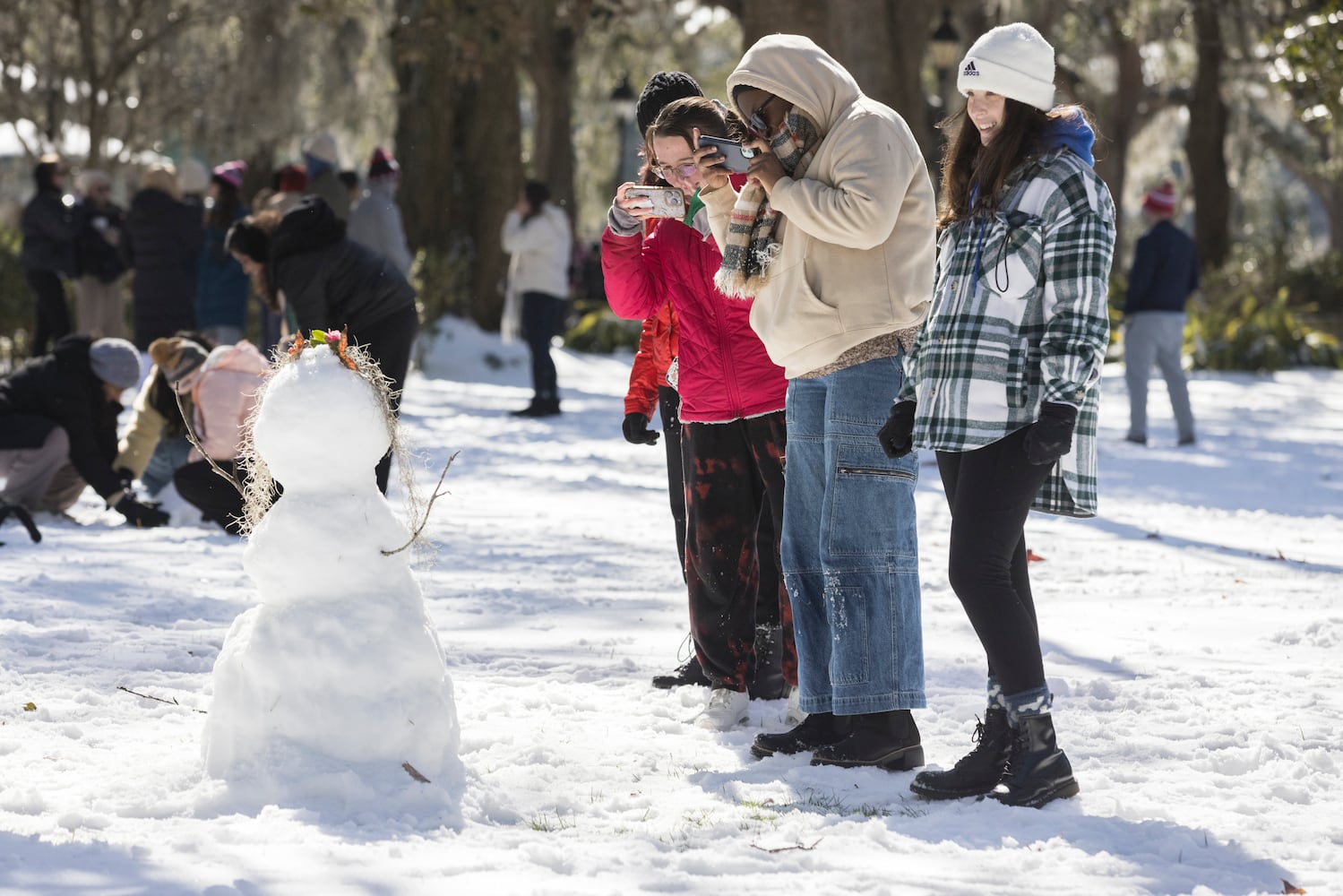 Day after snow and ice in Georgia (Savannah, Mid-South Georgia, metro Atlanta)