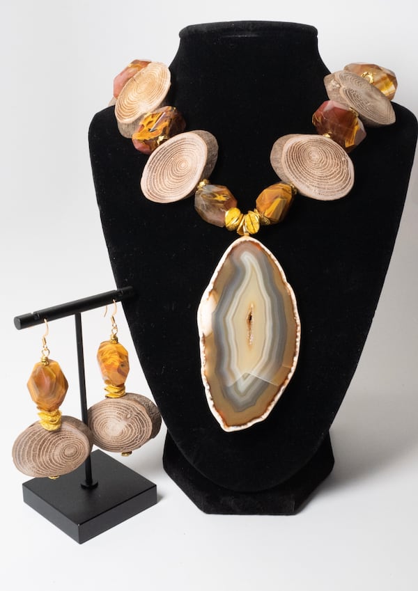 Carlita White’s jewelry includes bold pieces that utilize natural elements.