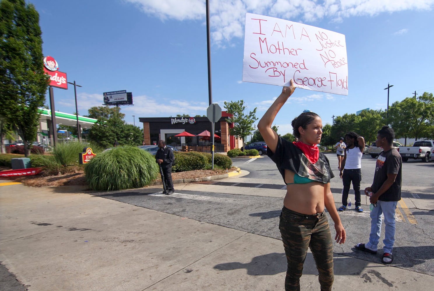 PHOTOS: Protesters hold demonstration in Atlanta over police shooting of Rayshard Brooks