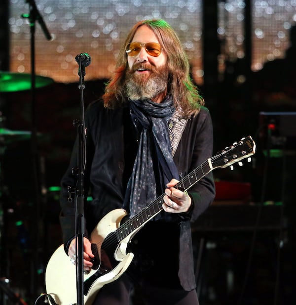 Blackberry Smoke, led by singer Charlie Starr, energized the crowd on Saturday, October 17, 2020, in the parking lot of Ameris Bank Amphitheatre in Alpharetta. This was part of the "Live From the Drive-In" concert series produced by Live Nation. Photo: Robb Cohen for The Atlanta Journal-Constitution