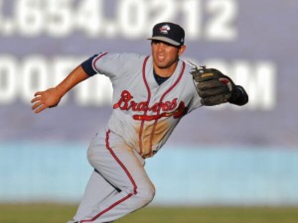 Within a year or two, Jose Peraza could become the Braves' long-term answer at leadoff. (Baseball America photo)