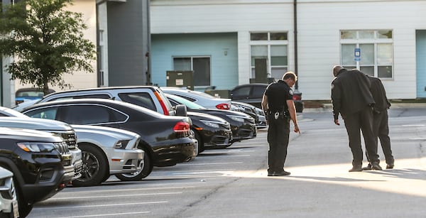 Atlanta police are investigating vehicle break-ins at the Skylark apartment complex on Boulevard, where gunfire was also reported Tuesday morning. The scene is connected to another investigation at Forest Cove Apartments, where a gunshot victim was found dead, according to police.