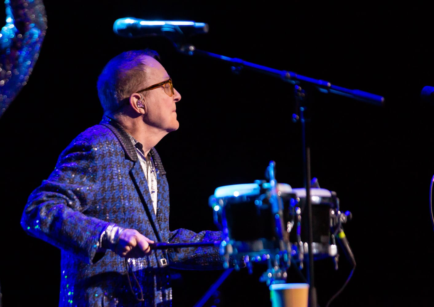 Fred Schneider of the B-52s performs on the band's farewell tour at the Fox Theatre on Friday, January 6, 2022. The band's three final Atlanta dates are Friday-Sunday, Jan. 6-8.  (Photo: Ryan Fleisher for The Atlanta Journal-Constitution)