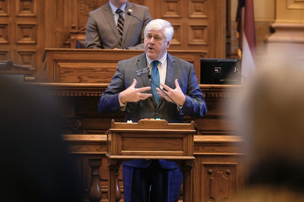 Sen. Bill Cowsert, R-Athens, is leading a panel that is investigating allegations that were made against Fulton County District Attorney Fani Willis after she brought charges against former President Donald Trump involving his efforts to overturn the 2020 election in Georgia. Unlike other committees in the General Assembly, the panel has the ability to require that testimony be given under oath. It, however, does not have the power to prosecute, disqualify, bring charges, disbar or discipline Willis or anyone else through its investigation. (Natrice Miller/ Natrice.miller@ajc.com)