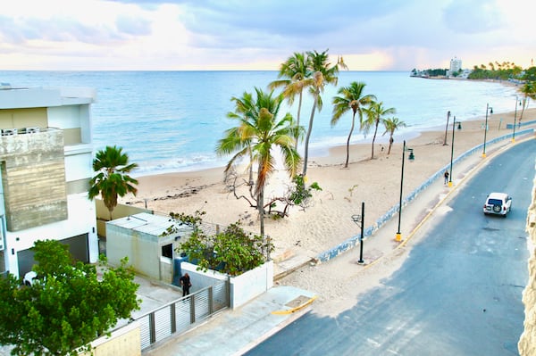 Playa Ocean Park is where the locals go to the beach in San Juan, Puerto Rico. (Suzanne Van Atten for The Atlanta Journal-Constitution)