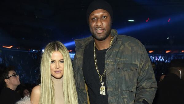 Khloe Kardashian and Lamar Odom attend Kanye West Yeezy Season 3 on February 11, 2016 in New York City.