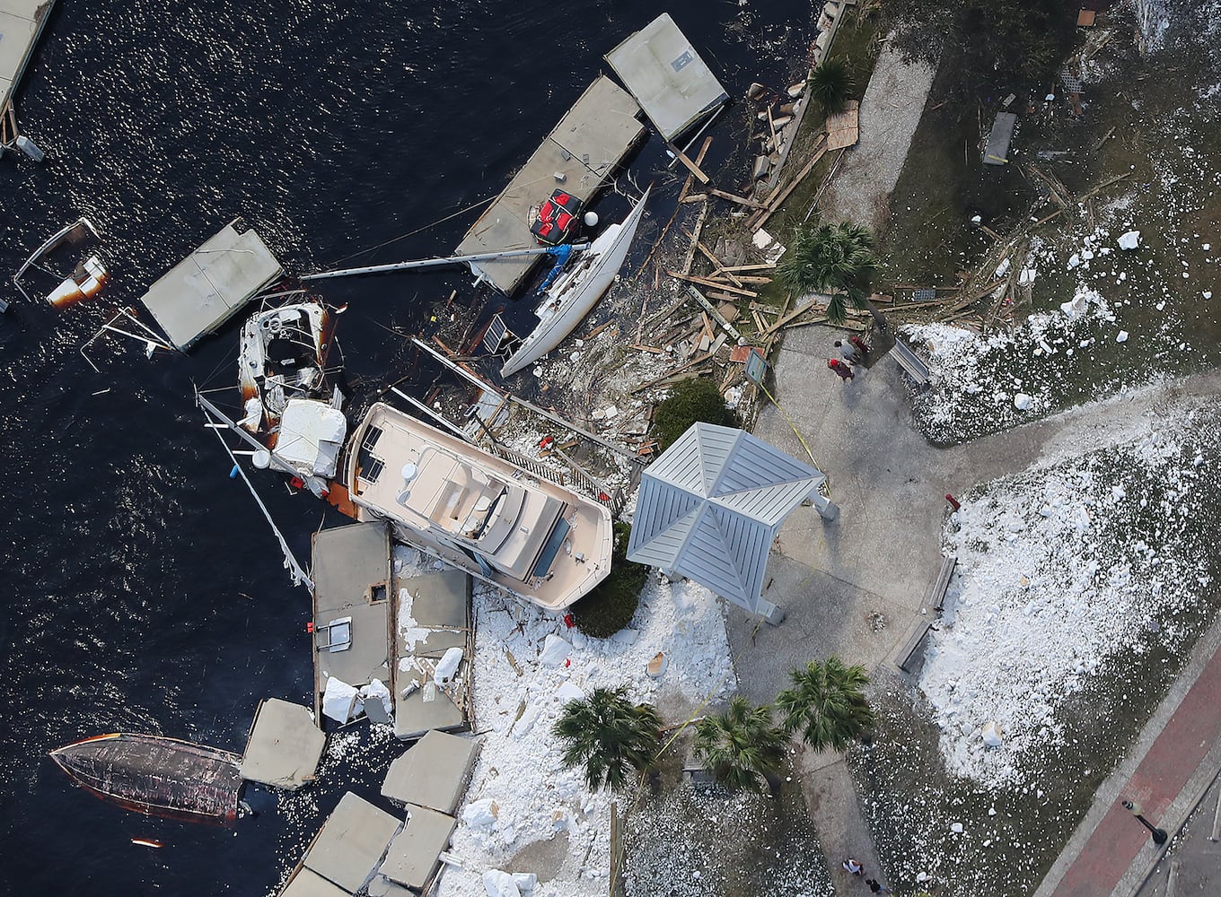 Aerial photos show Irma's impact on coastal Georgia