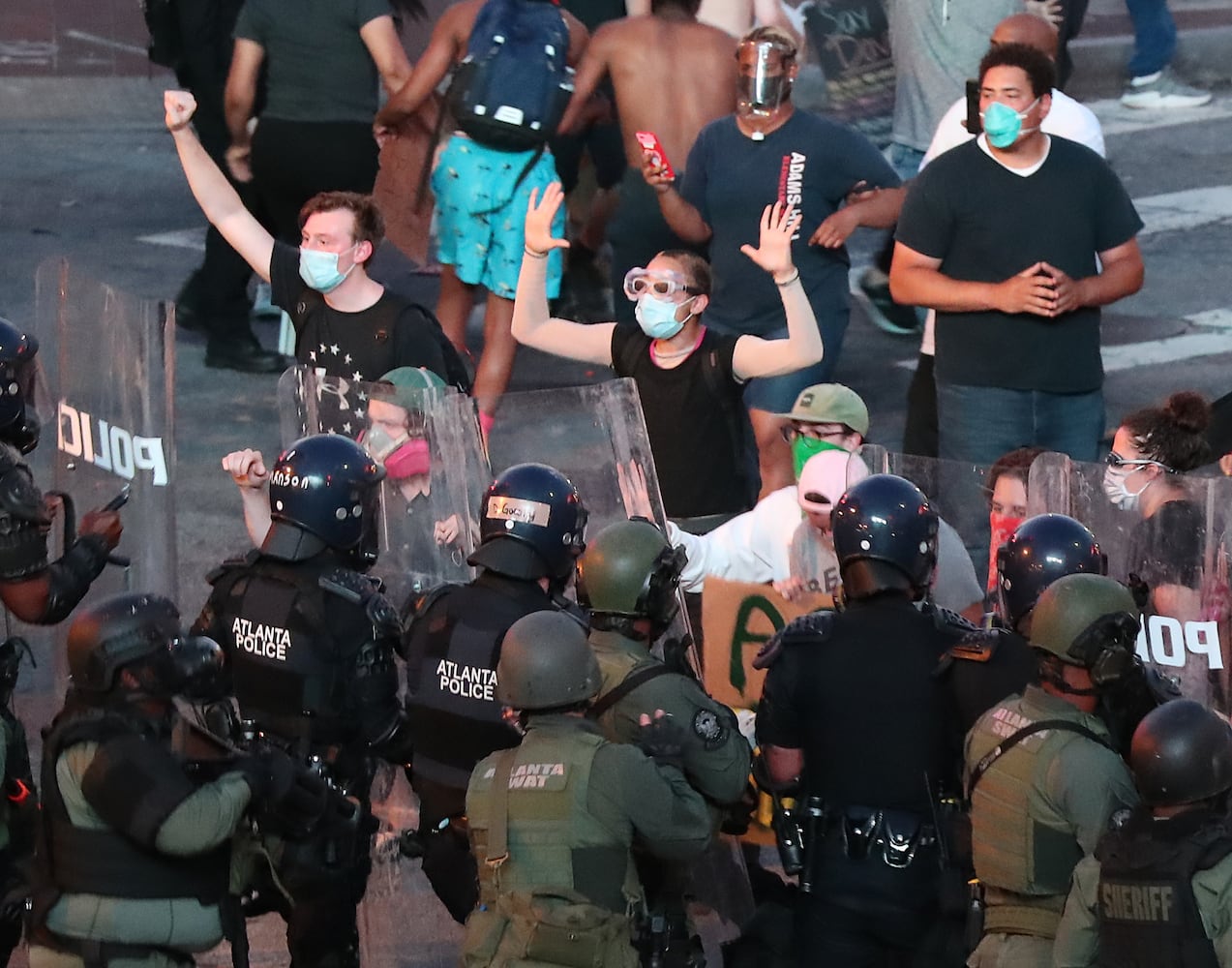 PHOTOS: Protesters gather across metro Atlanta