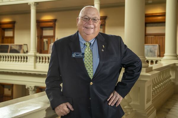 06/26/2020 - Atlanta, Georgia - Georgia Sen. Ellis Black (R-Valdosta) stands for a photo on Sine Die, day 40, of the legislative session in Atlanta, Friday, June 26, 2020. Sen. Black is retiring after spending more than 15 years serving as a lawmaker. (ALYSSA POINTER / ALYSSA.POINTER@AJC.COM)