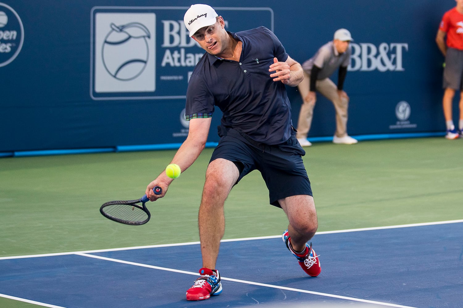 Photos: Ginepri, Roddick meet in BB&T Atlanta Open exhibition