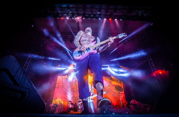 Maroon 5 performs at Music Midtown on Saturday night, September 18, 2021, in Piedmont Park. (Photo: Ryan Fleisher for The Atlanta Journal-Constitution)