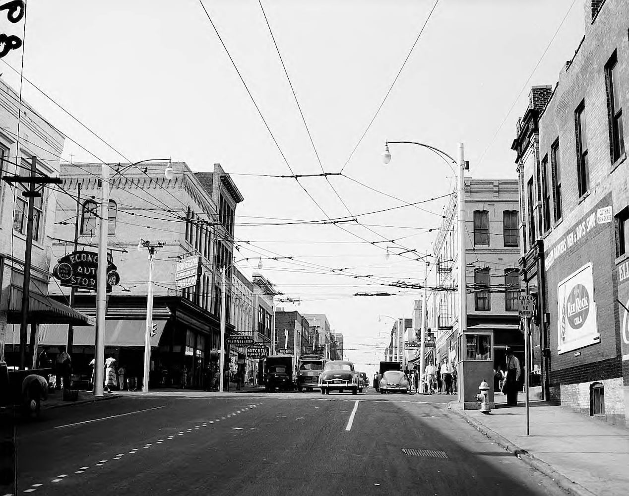 Hotel Row and Mitchell Street through the years