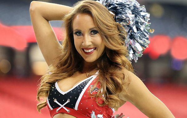 Colleen is in her second season as a member of the Falcons cheer squad. (Curtis Compton/Ccompton@ajc.com)