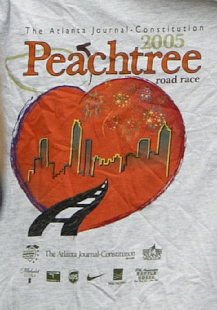 Peachtree Road Race: 2000s T-shirts