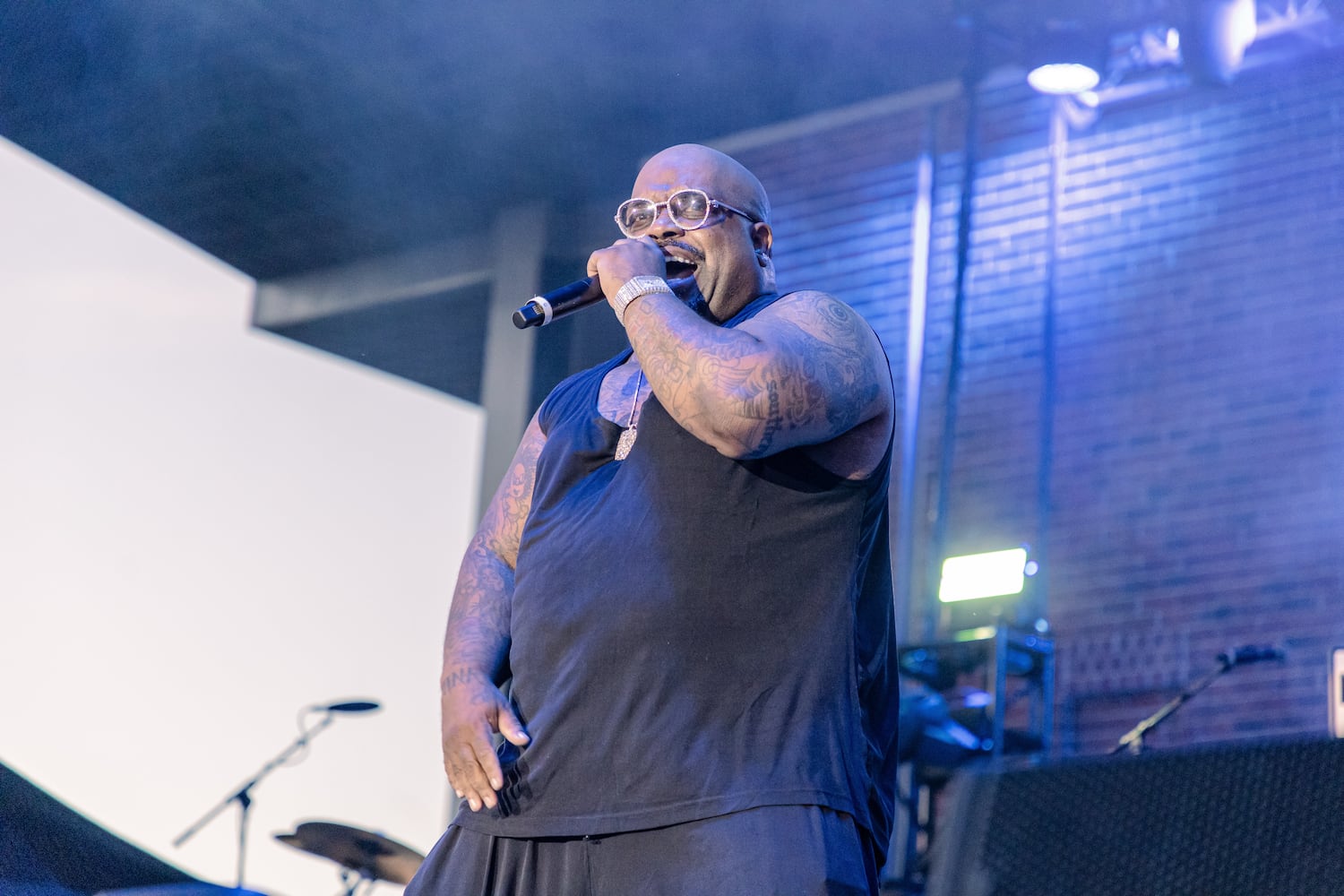 Goodie Mob performs at Stockbridge Amphitheater on Saturday, June 8, 2024. Credit: Kymani Culmer for the Atlanta Journal-Constitution