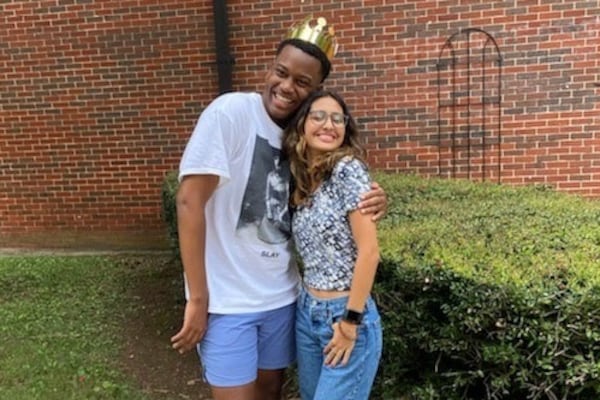 Druid Hills High students Darion Frazier and Shanti Rodriguez-Pedraza noticed some changes at their campus on the first day of school.