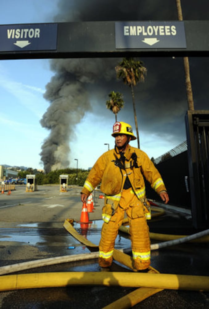 Fire at Universal Studios