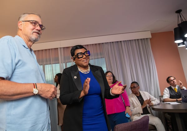 Former Commissioner Jeff Rader, left, is working as part of  Lorraine Cochran-Johnson's transition team. Other names on the team include former Commissioner Kathie Gannon and Liane Levetan, who became DeKalb's first woman CEO in 1993.  (Jenni Girtman for The Atlanta Journal-Constitution)