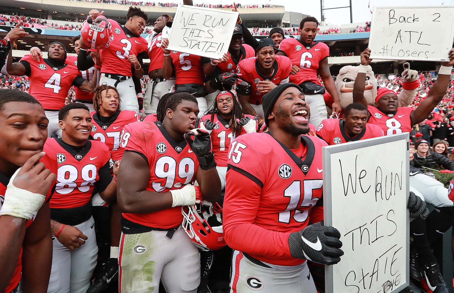 Photos: Bulldogs rout Georgia Tech, improve to 11-1