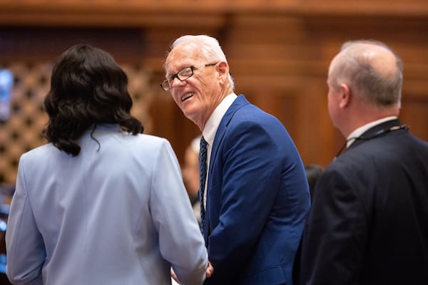 Newly-elected state Rep. Gary Richardson appears for his first day at the Legislature on Wednesday.