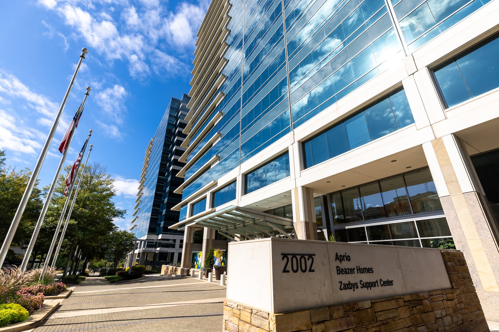 A view of the 2002 Summit Boulevard office building in Brookhaven on Tuesday, October 22, 2024. (Arvin Temkar / AJC)