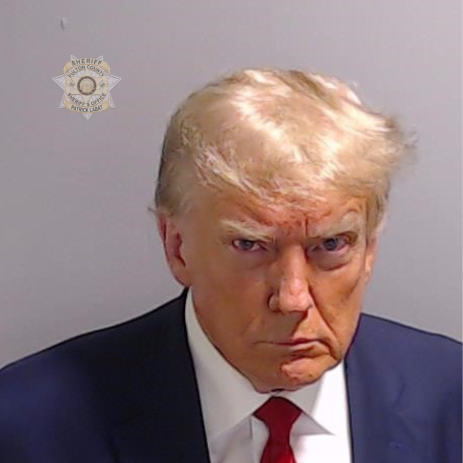 Booking photo for former President Donald Trump taken at the Fulton County Jail on Aug. 24, 2023. (Fulton County Sheriff's Office)