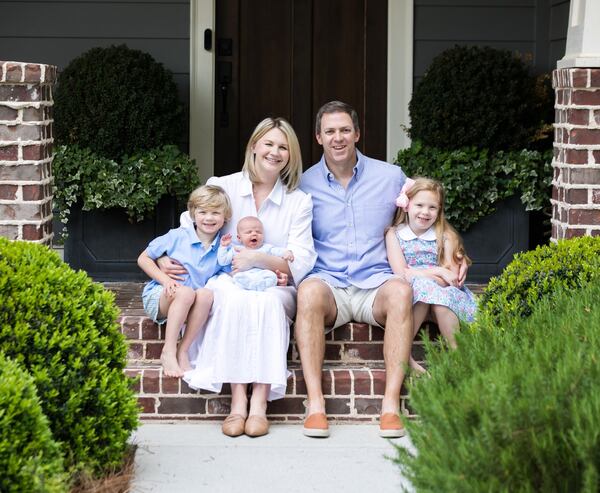 Georgia Van is seen with her husband, Josh, and their three children. CONTRIBUTED BY MELISSA BUGG
