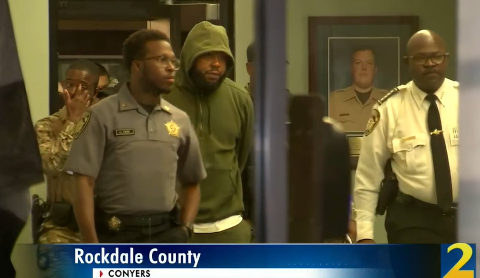 Jamichael Jones, 33, of Atlanta, surrendered to Rockdale County sheriff's deputies at a hospital in Clayton County on Monday night. He was wanted in the shooting death of Atlanta rapper Trouble.