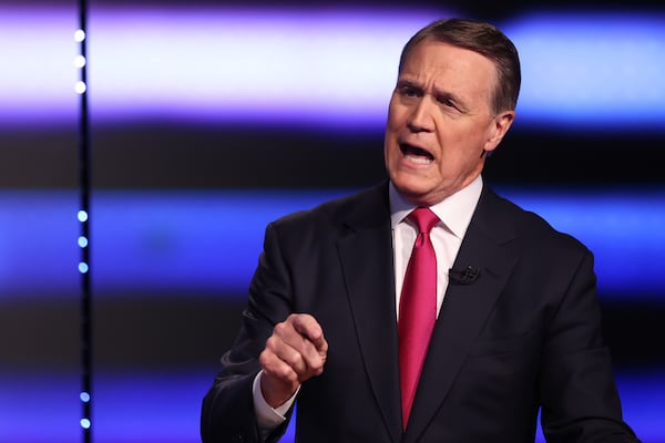 Former Sen. David Perdue was chosen to be Trump's ambassador to China. (Miguel Martinez/AJC 2022)