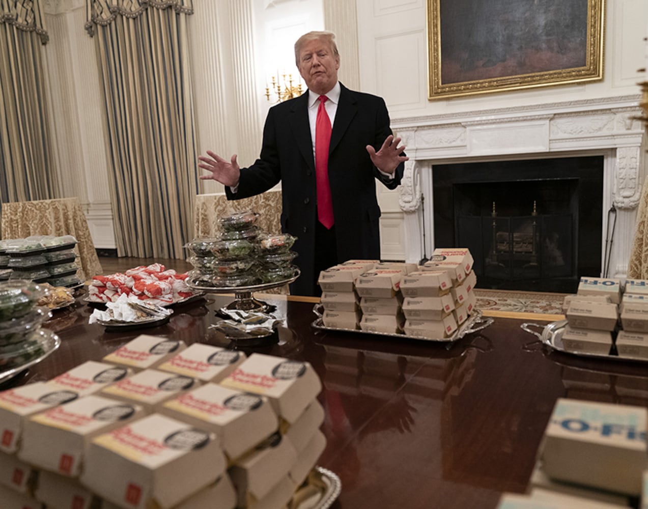 President Trump welcomes Clemson to White House