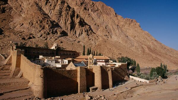 Egypt, Sinai, St CatherineÂs Monastery, St Catherine's Greek Orthodox Monastery on Mount Sinai dating from 337 AD. (Photo by: Eye Ubiquitous/UIG via Getty Images)