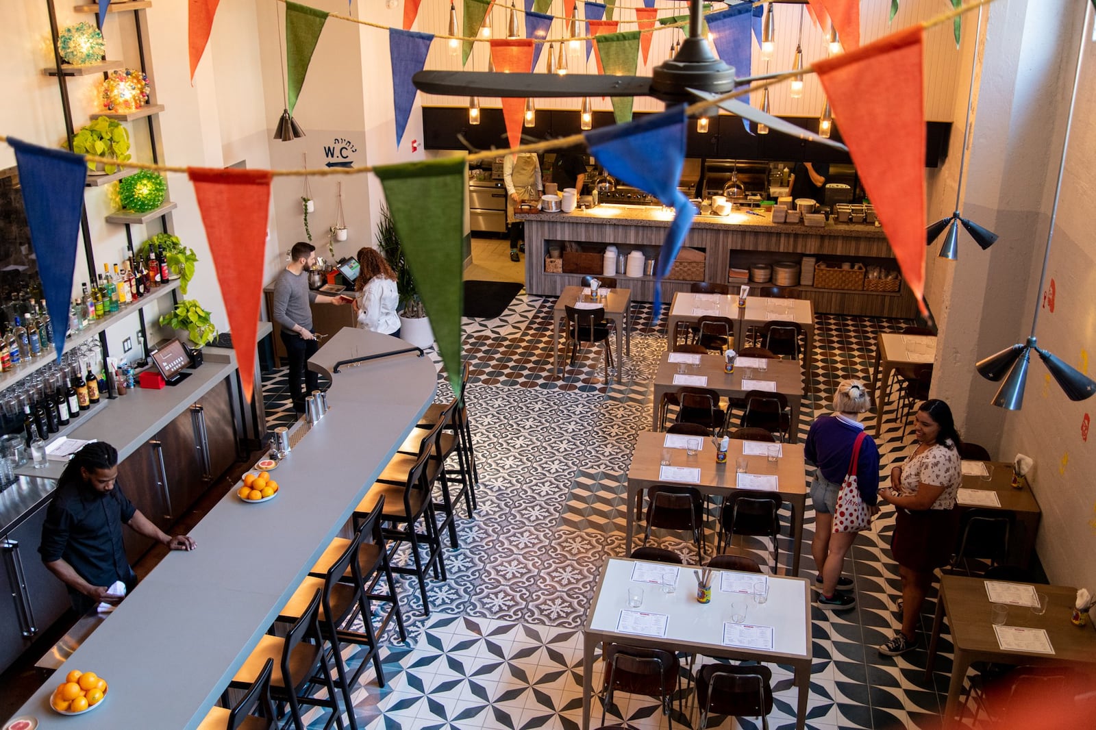 Rina interior Dining area inside Ford Factory Square. Photo credit- Mia Yakel.